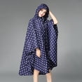 thumbnail image 3 of Poncho impermeable ligero y portátil para exteriores para mujer - Punto azul, como, 3 of 9