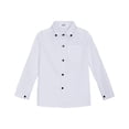 thumbnail image 6 of Hiijoy Boys Solid Long Sleeve Shirt Casual Classic Button Down Shirt Top, Sizes 18-24M, 6 of 6