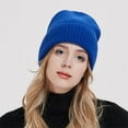 thumbnail image 6 of Franhais Women Men Slouchy Beanie Soft Solid Color Winter Knitted Hats Warm Skull Caps for Streetwear Clothing Accessory, 6 of 9