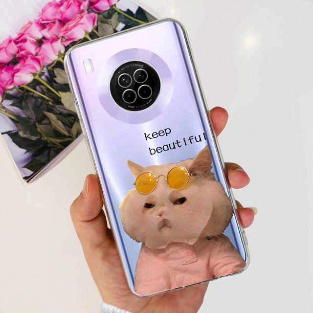 For Huawei Y9a Case Cover For Huawei FRL-22 FRL-23 FRL-L22 FRL-L23 Nova Y9a Phone Case Soft Silicone Clear Protection Funda Capa case-c07 For Huawei Y9a