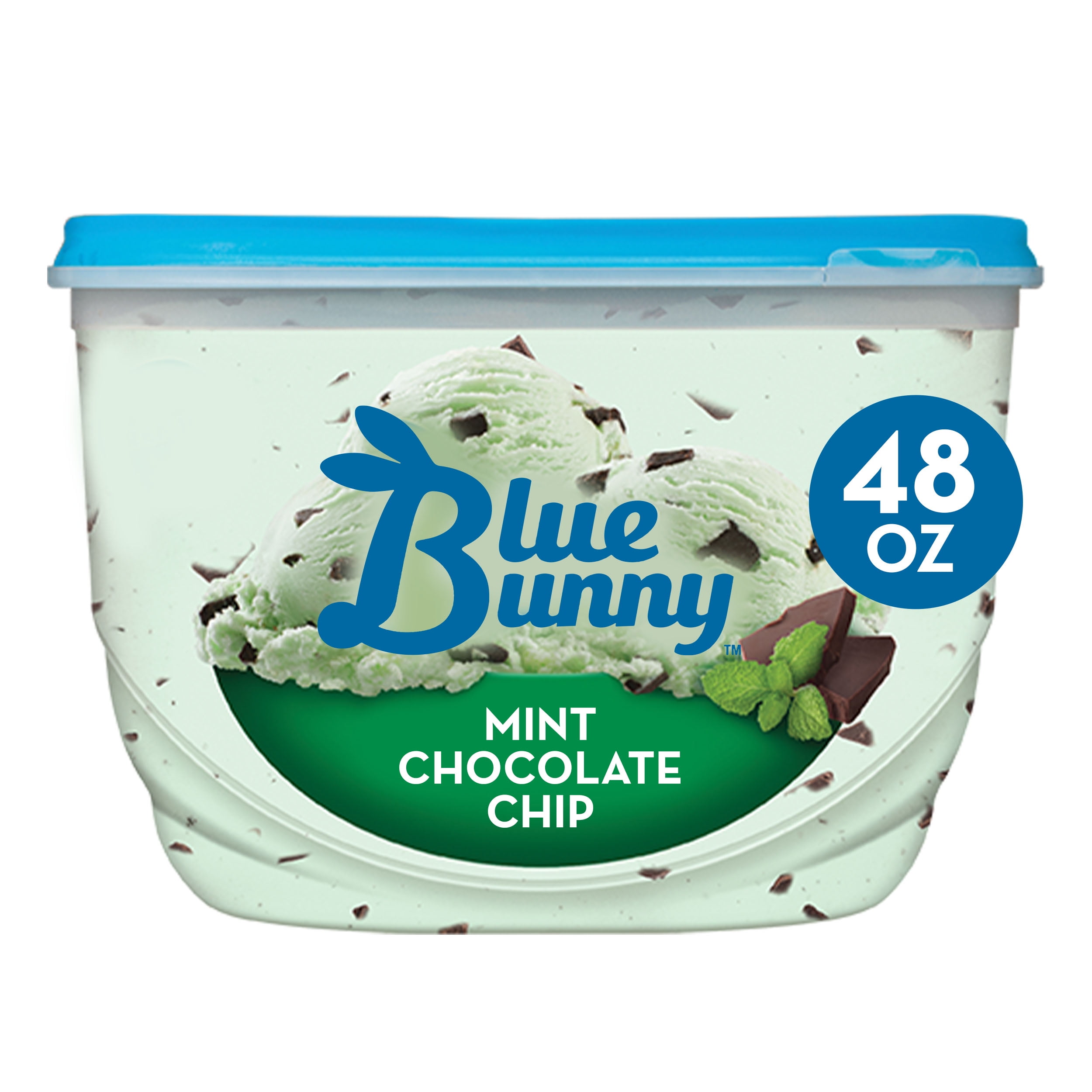 Blue Bunny Premium Mint Chocolate Chip Frozen Dessert, 48 fl oz