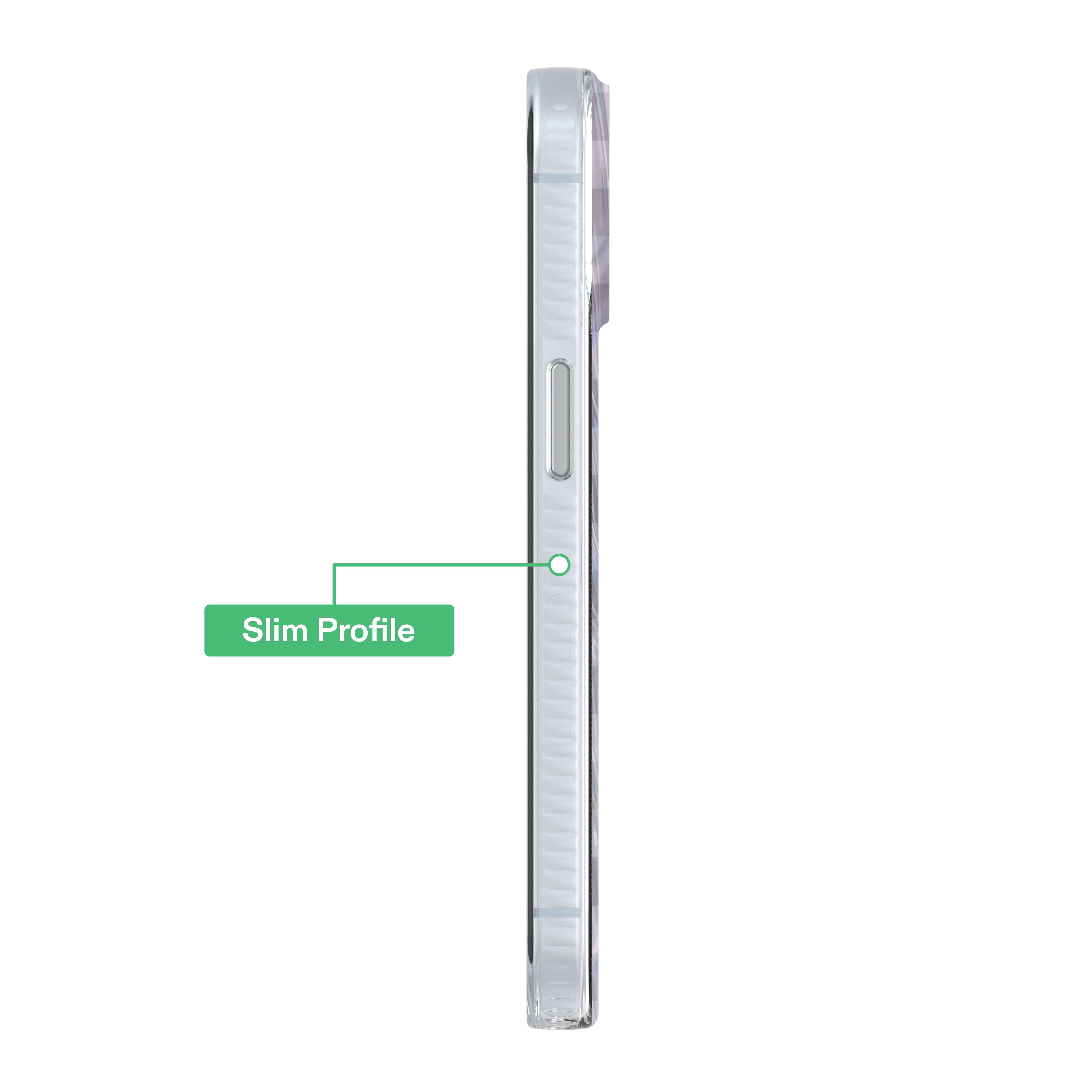 onn Phone Case for iPhone 17e / 16e / 15 / 14 / 13, MagSafe Compatible - Pearlescent White
