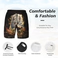 thumbnail image 3 of Fotbe Enchanted Deer In Cave Men’s Swim Trunks Quick Dry Swim Shorts Board Shorts with Mesh Lining-Small, 3 of 9