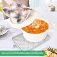 thumbnail image 4 of 2 Pack Pot Holders for Kitchen Heat Resistant Hot Pads Sets for Cooking Baking Soft Pink Tie-dye Pattern, 4 of 7