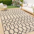 thumbnail image 1 of Alfombra de exterior Smiry, 152 x 244 cm, impermeable y reversible, color beige, 1 of 7