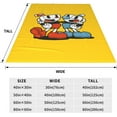 thumbnail image 5 of Cuphead Game Blanket Soft Cozy Flannel Warm Throw Blanket Unique Gifts Room Decor Blanket 80"x60", 5 of 9
