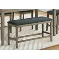 thumbnail image 3 of Monarch Specialties Bench, 42" Rectangular, Dining Room, Kitchen, Upholstered, Wood, Transitional, 3 of 3