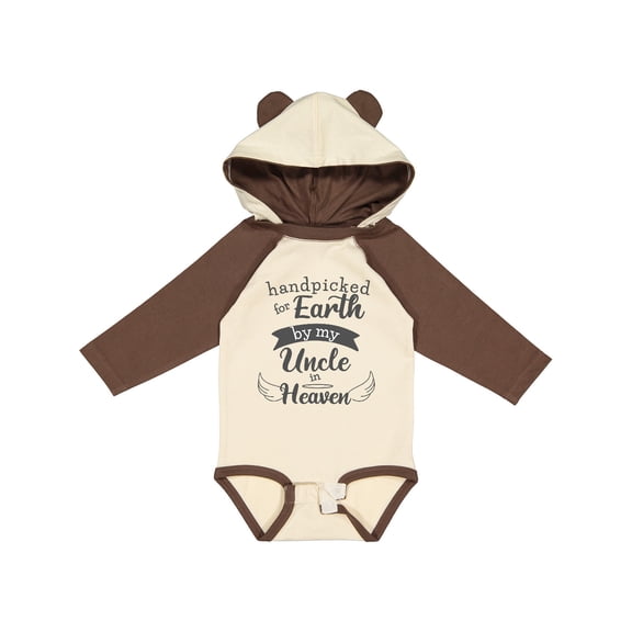 Inktastic Handpicked for Earth by My Uncle in Heaven Tribute Boys or Girls Long Sleeve Baby Bodysuit