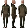 thumbnail image 3 of Akmipoem Women Hoodie Tracksuit 2 Piece Fall Outfit Crop Pullover Jogger Sweatpants Sweatsuit Set, 3 of 5