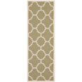 thumbnail image 1 of Safavieh Courtyard Green Indoor Outdoor Rug - Runner 2'3" x 12', 1 of 5