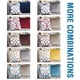 thumbnail image 5 of Fundas de cojín de terciopelo originales de 18 x 18 Mix and Match (juego de 2) fundas de almohada decorativas para sala de estar/sofá/sofá cama (azul marino/gris y azul marino) marrón/gris topo y marrón 18 x 18 pulgadas, 5 of 5