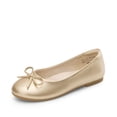 thumbnail image 1 of Zapatos de Vestir para Niña DREAM PAIRS Bailarinas Doradas con Moño Talla 3, 1 of 6