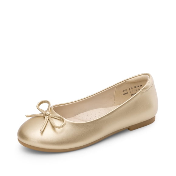 Zapatos de Vestir para Niña DREAM PAIRS KFL216 Flats Dorados con Moño