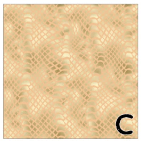 Printed Adhesive Vinyl Shimmer Animal Print Pattern 12 x 12 inch Sheet (C)