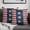 4th of July Blue Stars, variant on Geranium Spring Summer Pillow Covers 20 x 20 Inch Red Flower Bee Throw Pillows Case Floral Cushion Cover Set of 2 Home Decorations for Sofa Bed Couch Seasonal Farmhouse Outdoor Decor