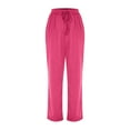 thumbnail image 3 of SIYUDAN Pants For Women Women Pants Casual Pink Adult Baggy Pants Women Womens Lightweight Pants High Waisted Trousers Women Fall Pants, 3 of 4