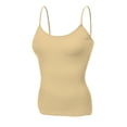 thumbnail image 5 of Emmalise Women's Basic Short Camisole Adjustable Strap Layering Cami Tank Top (3Pk Oat, Lavender, Taupe, Small), 5 of 6
