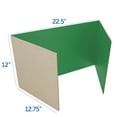 thumbnail image 2 of 12 x 48 Study Carrel Green Corrugated Bulk Pack of 12, 2 of 7