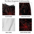 thumbnail image 4 of luoweisi Men's Beach Shorts Quick Dry Swim Trunks with Mesh Lining Halloween Spider Web S, 4 of 5