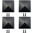 thumbnail image 1 of Bgsha Fence Post Cap with Pre-Drilled Holes Black Plastic Pyramid for 4x4 inches Posts, 1 of 9