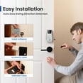 thumbnail image 6 of DESLOC Smart Door Lock with Lever Set and Touchscreen, Keyless Entry Door Lock with 100 Fingerprints Storage, Keypad Deadbolt for Front Door, 12-Month Battery, Easy Installation-Silver, 6 of 6