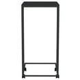 thumbnail image 2 of vidaXL Side Table with Wheels Black 40x30x63.5 cm Engineered Wood, 2 of 4