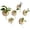 D, variant on Wall Mounted Glass Planter, Natural Wood Slice Single Test Tube Hydroponic Vase, Hanging Plant Propagation Station for Indoor Home Decor and Office Wall Art Decoration