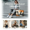 thumbnail image 5 of Tote Bag for Women - Orange and Grey Abstract Art Artwork Shoulder Bag - Large Utility Work Duffle Bag with Zipper Handbag for Travel, Work, Sprots, 5 of 5