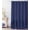 Navy, variant on NixiYa White Farmhouse Shower Curtain Ruffle Linen Shower Curtain for Bathroom 72"x 72"