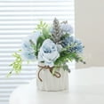 thumbnail image 3 of Indoor Desktop Decor for Lively Charm Small Ceramic Vase with Artificial Flowers, 3 of 5