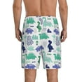 thumbnail image 4 of Lsque Dinosaur Mens Sleep Pajama Shorts,Short Pajama Pants, Cotton Ultra-Soft Knit-Small, 4 of 9
