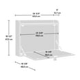 thumbnail image 3 of Sauder Anda Norr Wall-Mount Desk, Pearl Oak, 431222, 3 of 9