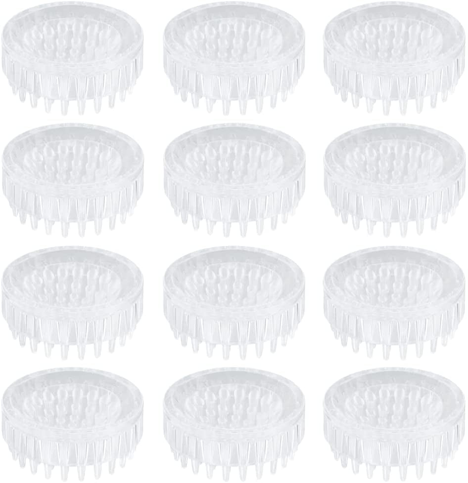 12Pcs Carpet Protector Spiked Caster Cups, Plastic Carpet Protectors