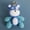 Blue Violent Bear, variant on New hand-knitted dolls, super cute yarn crochet heavy-duty pendants, collection of cartoon knitted dolls