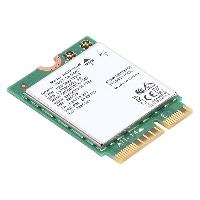 Tarjeta de red para Intel AX201NGW WIFI 6 Gigabit 2400M M.2.CNVio2 Interfaz para Bluetooth 5.0