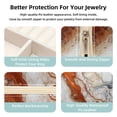 thumbnail image 3 of Marble Travel Portable Square Jewelry Display and Decorative Box with Bracelet Holder - Ideal for Rings, Earrings, Necklaces, Bracelets, and More - Suitable for Girls and Women, 3 of 6
