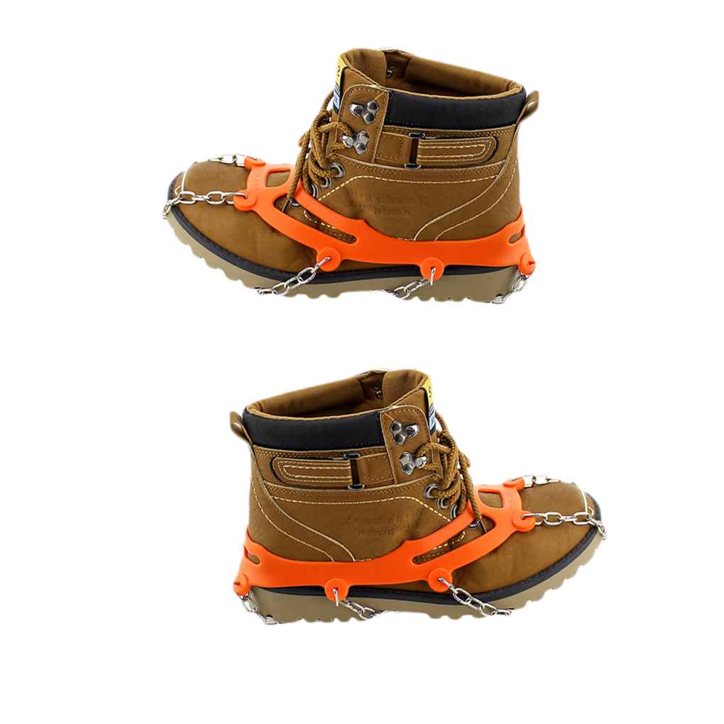 fashionhome 1 Pair 10Stud Sports AntiSlip Ice Gripper Hiking Climbing
