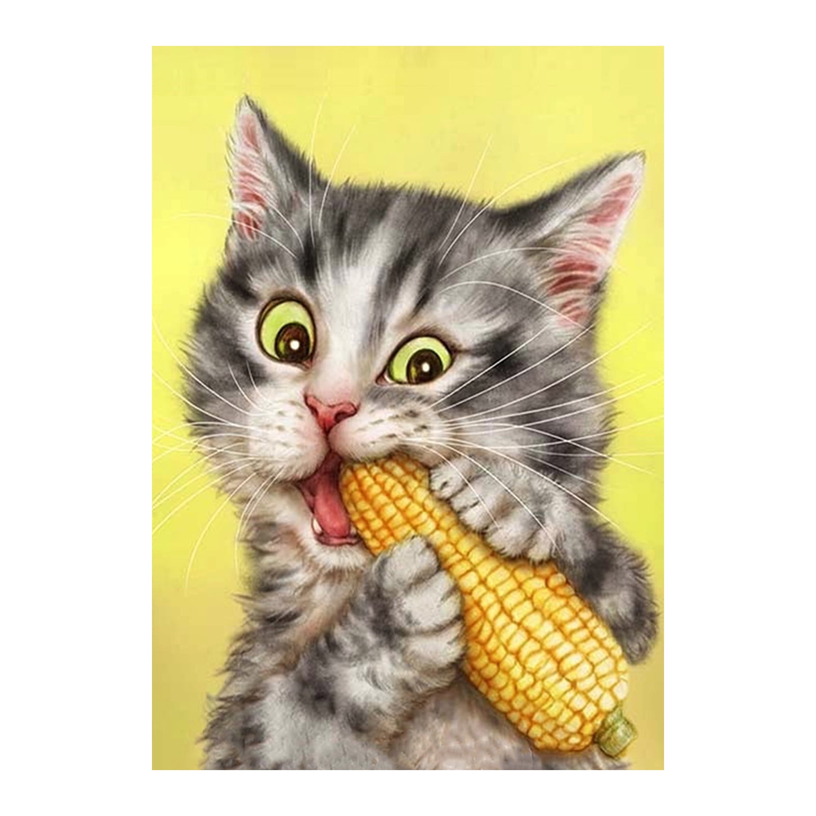 Можно котам кукурузу. Котик с кукурузой. Кот ест кукурузу. Кот с кукурузой рисунок. Иллюстрация кот ест кукурузу.