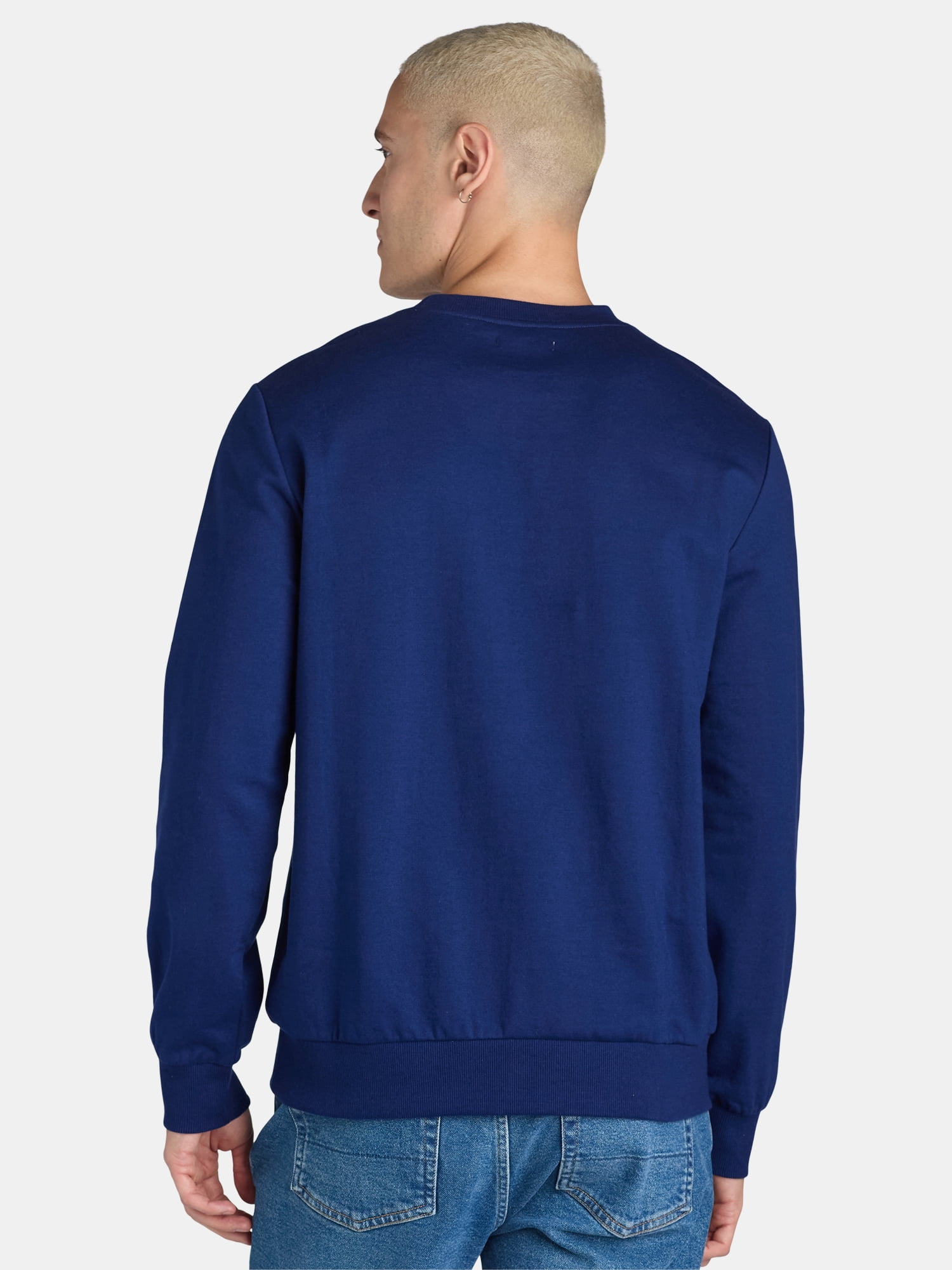 Jolly Knits Men's & Big Men's Crewneck Christmas Sweatshirt, Sizes S-3XL