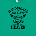 thumbnail image 4 of Inktastic Handpicked for Earth by My Uncle in Heaven with Angel Wings Boys or Girls Baby T-Shirt, 4 of 5