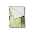 thumbnail image 2 of Spa Soft Flannel Fleece Throw Blanket, Garden Frangipani Bamboo Japanese Relaxation Resting Travel, Cozy Plush for Indoor and Outdoor Use, 50" x 60", Charcoal Grey Pale Green, by Ambesonne, 2 of 5