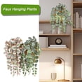 thumbnail image 4 of Faux Hanging Plants 126 Leaf Money Leaf Eucalyptus Ceiling Decoration Plant Artificial Green Plant Large Landscap Z1B1 Vine Fake Z1H5, 4 of 8