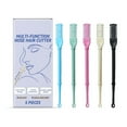 thumbnail image 1 of Nasal Hair Trimmer Plastic 360° Rotation Double Blade with Cleaning Brush for Men Women, 1 of 8