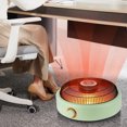 thumbnail image 3 of Nkmbld Mini Heater for Office Desk, Warm Fan, Portable Heater Fan for Office with Adjustable Thermostat and Overheat Protection, White, 3 of 9