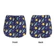 thumbnail image 5 of Lsque Astronaut Corgi Printed Women's Running Shorts with Liner Pockets,Elastic Quick Dry Workout Athletic Gym Yoga Shorts,Womens High Waist Shorts-Large, 5 of 9