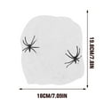 thumbnail image 3 of 2/1 Sets Spiderwebs Halloween Decorations with 30 Artificial Spider, Stretchable DIY Cobwebs for Indoor/Outdoor Scary Atmosphere, for Halloween Theme Party Supplies Garage Door Decor, 3 of 8