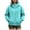 Mint Green, variant on HAYIMI Women Oversized High Collar Zip Up Hoodie Loose Long Sleeve Jacket with Pocket Soft Casual Sweatshirt for Fall Winter Outdoor Walking