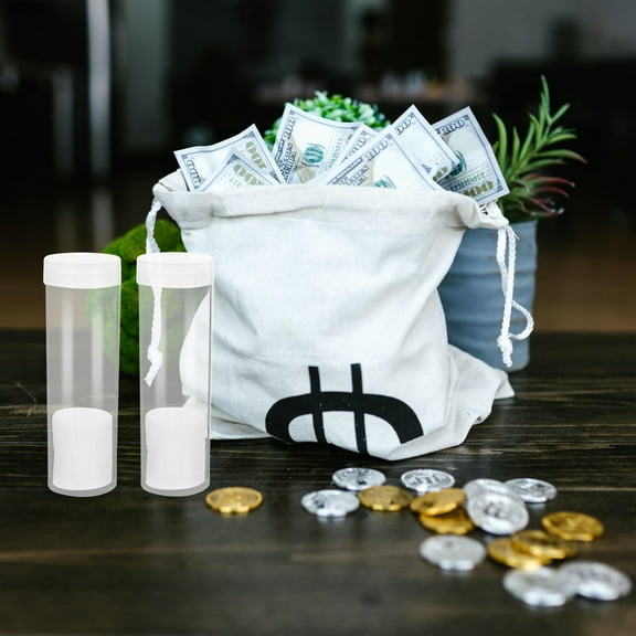 SEWCHICS Coin Case Storage Box 10Pcs 4.5x1.4x1.4in