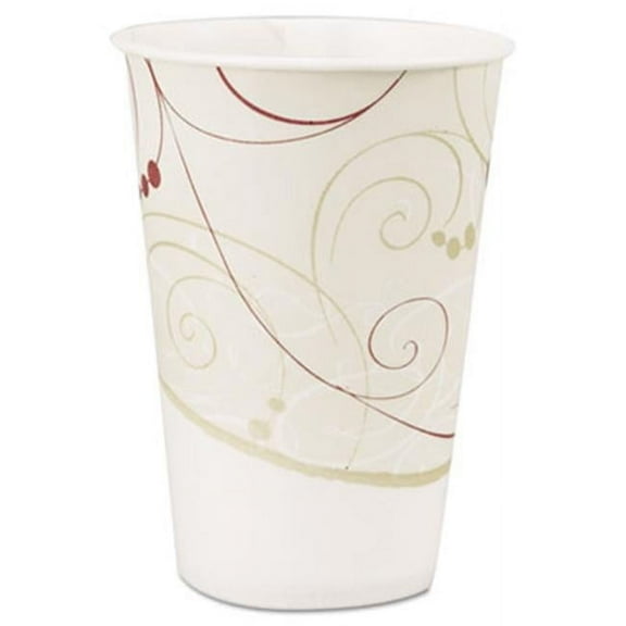 Solo Cups SCCR7NJ8000 Wax-Coated Paper Cold Cups- 7 oz.- Waxed- Symphony