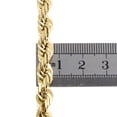 thumbnail image 4 of 10K Yellow Gold 8mm Solid Diamond Cut Rope Link Bracelet Lobster Clasp 9 Inch, 4 of 8